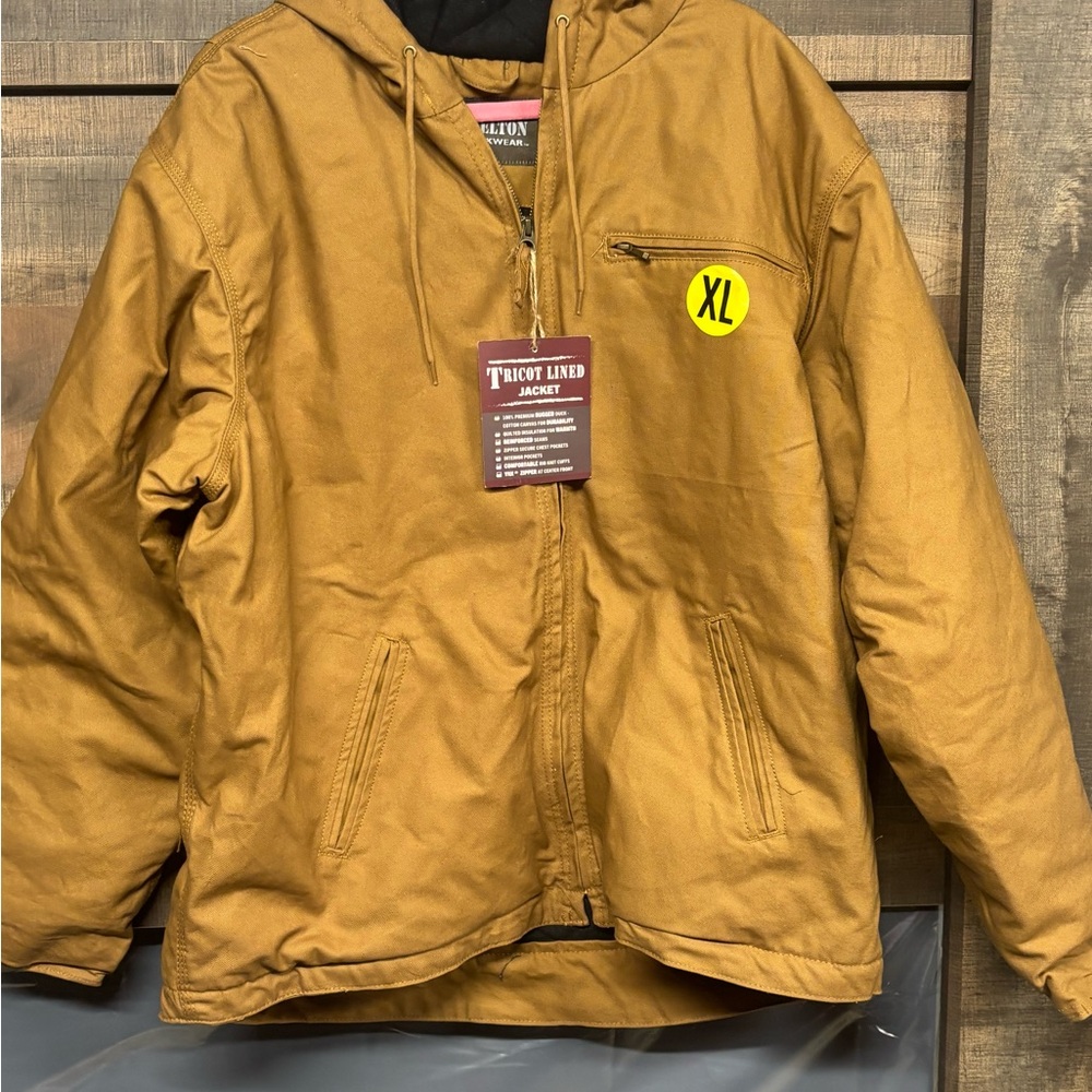 Steelton Workwear Men’s XL Canvas Hooded Jacket Tricot Lined NWT